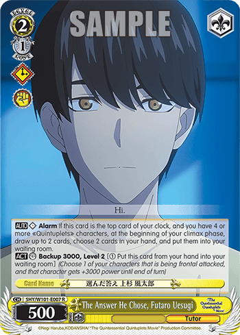 5HY/W101-E007 - The Answer He Chose, Futaro Uesugi (R)