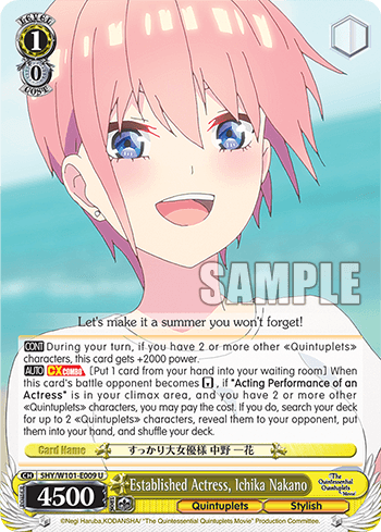 5HY/W101-E009 - Established Actress, Ichika Nakano (U)