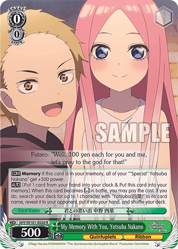 5HY/W101-E026 - My Memory With You, Yotsuba Nakano (R)