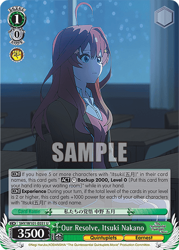 5HY/W101-E031 - Our Resolve, Itsuki Nakano (U)