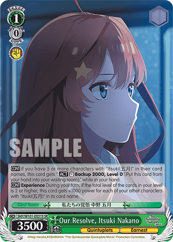 5HY/W101-E031S - Our Resolve, Itsuki Nakano (SR)