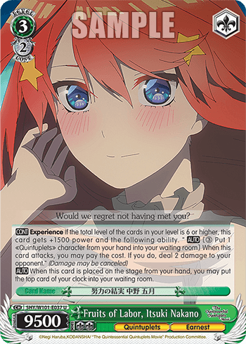 5HY/W101-E037 - Fruits of Labor, Itsuki Nakano (U)