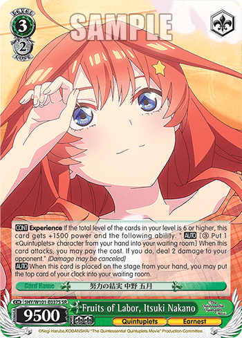 5HY/W101-E037S - Fruits of Labor, Itsuki Nakano (SR)