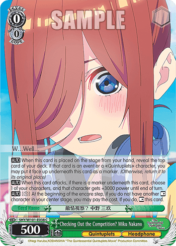 5HY/W101-E038 - Checking Out the Competition? Miku Nakano (C)