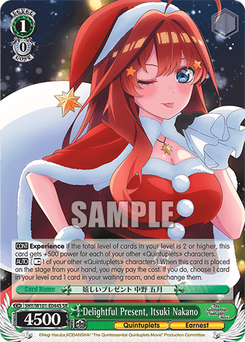 5HY/W101-E044S - Delightful Present, Itsuki Nakano (SR)