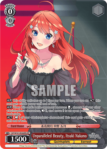 5HY/W101-E050OFR - Unparalleled Beauty, Itsuki Nakano (OFR)