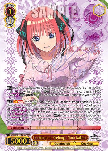 5HY/W101-E051SSP - Unchanging Feelings, Nino Nakano (SSP)