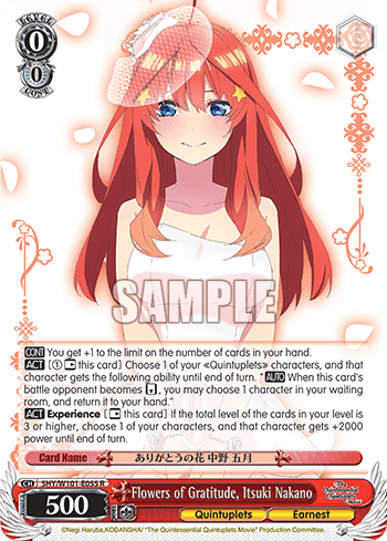 5HY/W101-E055 - Flowers of Gratitude, Itsuki Nakano (R)