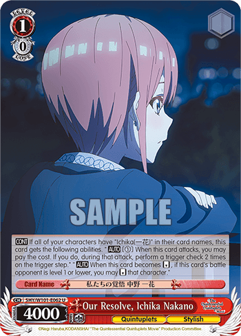 5HY/W101-E062 - Our Resolve, Ichika Nakano (U)