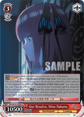 5HY/W101-E066 - Our Resolve, Nino Nakano (U)