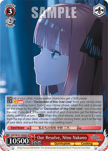 5HY/W101-E066S - Our Resolve, Nino Nakano (SR)