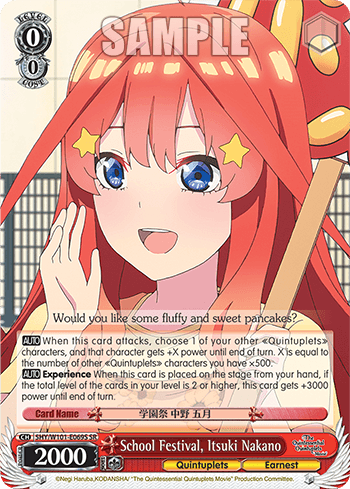 5HY/W101-E069S - School Festival, Itsuki Nakano (SR)