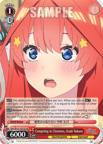 5HY/W101-E072S - Competing in Closeness, Itsuki Nakano (SR)