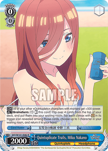 5HY/W101-E082 - Quintuplicate Trails, Miku Nakano (R)