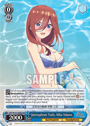5HY/W101-E082S - Quintuplicate Trails, Miku Nakano (SR)