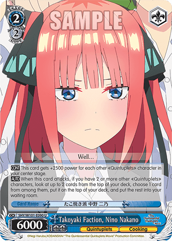 5HY/W101-E090 - Takoyaki Faction, Nino Nakano (U)