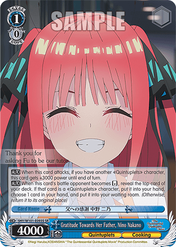 5HY/W101-E093S - Gratitude Towards Her Father, Nino Nakano (SR)