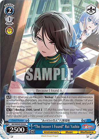 BD/WE49-E54 - “The Answer I Found” Rui Yashio (N)