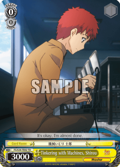 FS/S34-TE02 - Tinkering with Machines, Shirou (TD)