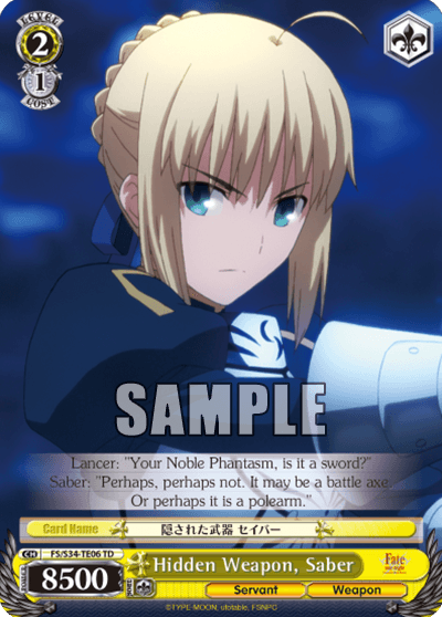 FS/S34-TE06 - Hidden Weapon, Saber (TD)