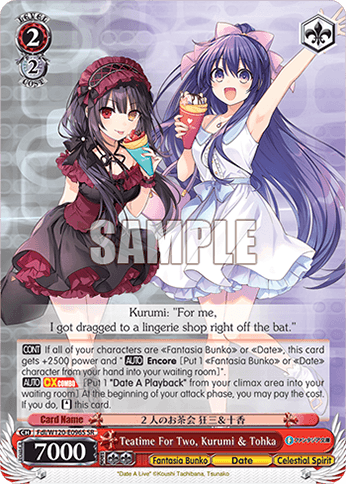 Fdl/W120-E096S - Teatime For Two, Kurumi & Tohka (SR)