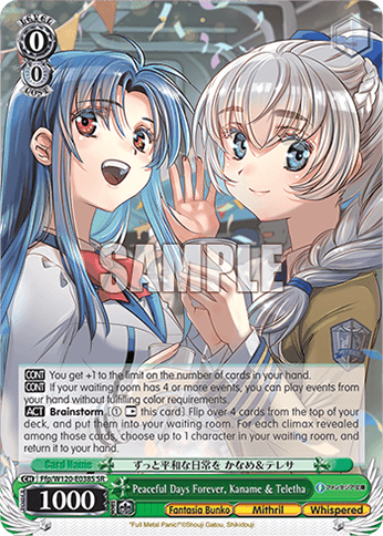 Ffp/W120-E038S - Peaceful Days Forever, Kaname & Teletha (SR)