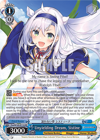 Fra/W120-E114 - Unyielding Dream, Sistine (RR)