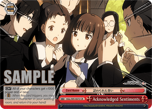 KGL/S95-E072 - Acknowledged Sentiments (CR)