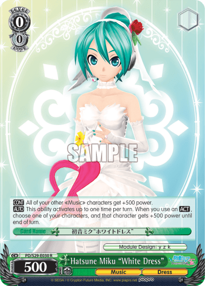 PD/S29-E030 - Hatsune Miku "White Dress" (R)