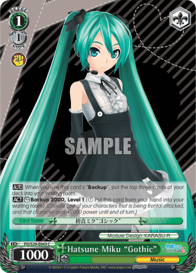 PD/S29-E043 - Hatsune Miku "Gothic" (C)