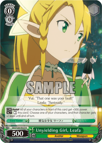 SAO/S26-E023 - Unyielding Girl, Leafa (R)