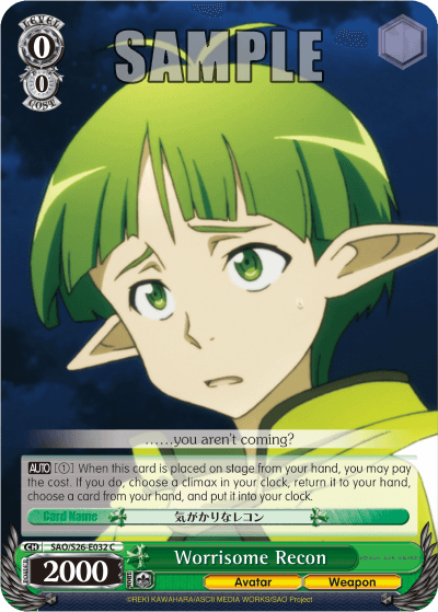 SAO/S26-E032 - Worrisome Recon (C)