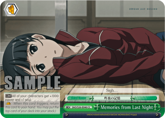SAO/S26-E040 - Memories from Last Night (CC)