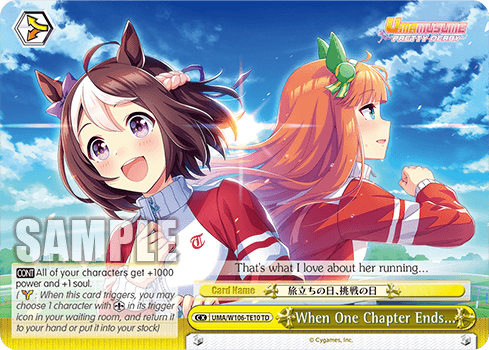 UMA/W106-TE10 - When One Chapter Ends... (TD)