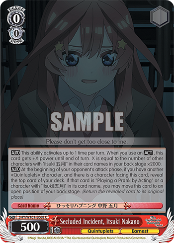 Secluded Incident, Itsuki Nakano