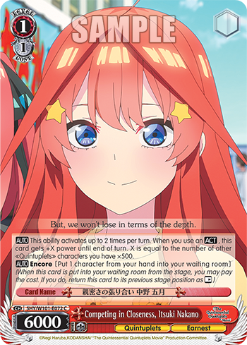 Competing in Closeness, Itsuki Nakano