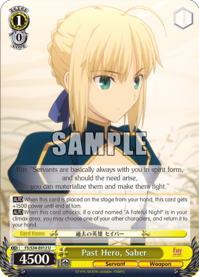 Past Hero, Saber