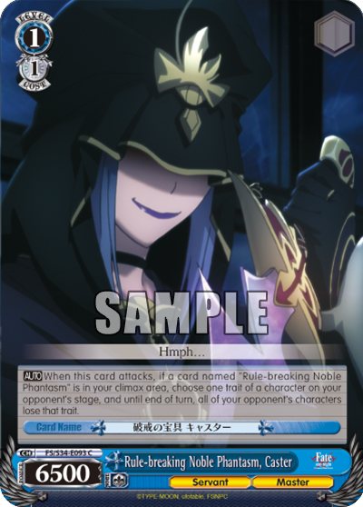 Rule-breaking Noble Phantasm, Caster