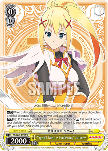 “Special Talent is Fantasizing” Darkness