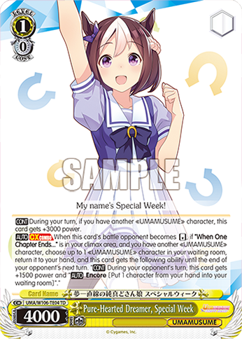 Pure-Hearted Dreamer, Special Week